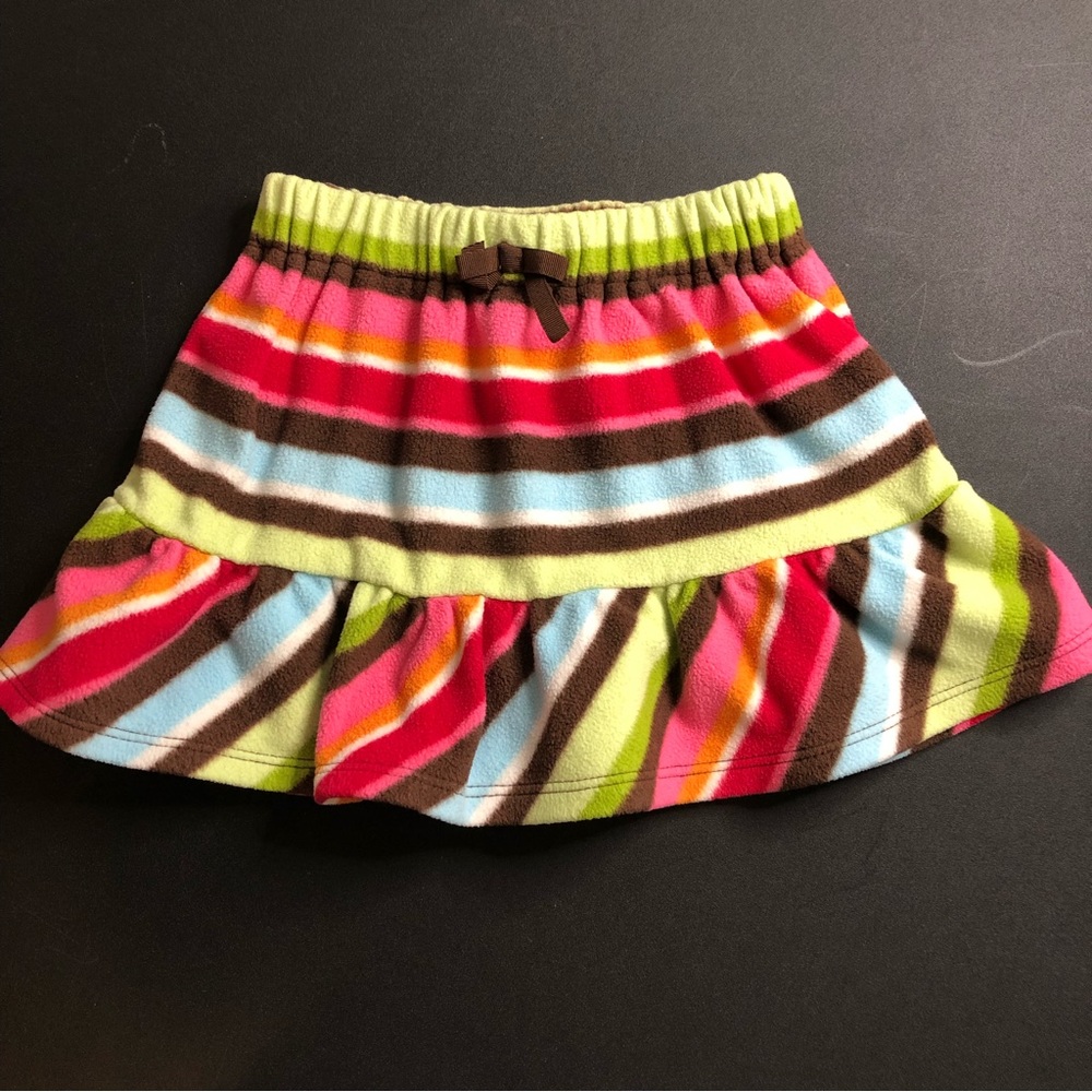 Gymboree Winter Cheer Stripe Microfleece Skirt Size 3